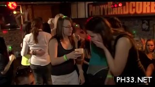 Hard core bang in night club with hot chicks