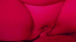 Mature Nerdy with Glasses getting fucked until she cums in red light room